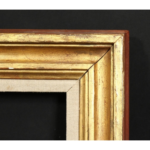 1043 - An early 20th century moulded frame with linen slip, rebate size 13  x 16 , 33cm x 41cm.