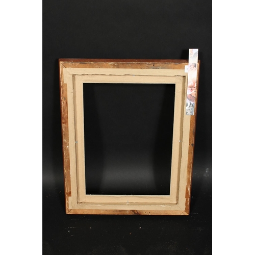 1043 - An early 20th century moulded frame with linen slip, rebate size 13  x 16 , 33cm x 41cm.
