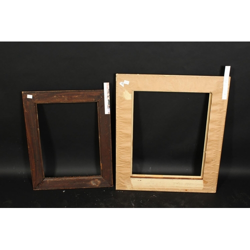 1045 - Two 20th century composition frames, rebate size 16  x 22 , 41cm x 56cm, 19.75  x 24 , 50cm x 61cm, ... 