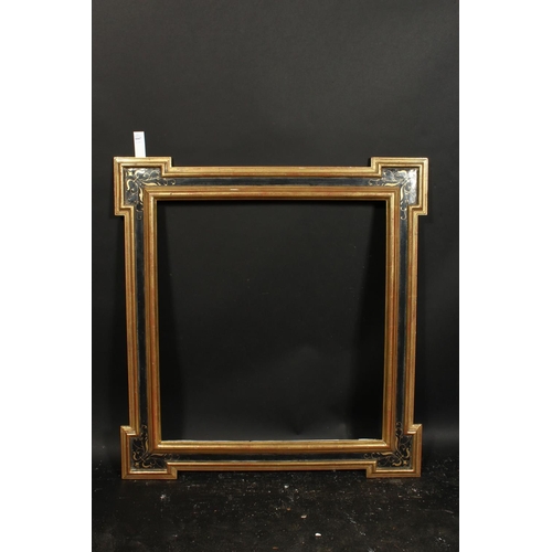 1047 - A moulded and painted frame, rebate size 24  x 26 , 61cm x 66cm.