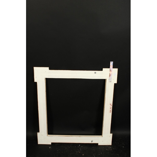 1047 - A moulded and painted frame, rebate size 24  x 26 , 61cm x 66cm.