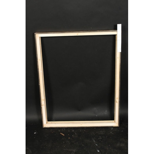 1048 - A Burr wood frame with ripple moulding, rebate size 23  x 29.25 , 58.5cm x 74cm.