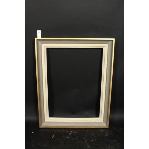 1049 - A moulded and painted frame, rebate size 20  x 27 , 51cm x 68cm.