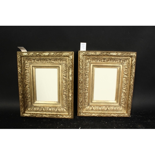1051 - A pair of early 20th century gilt composition frames, rebate size 5.5  x 7.5 , 14cm x 19cm, would fi... 