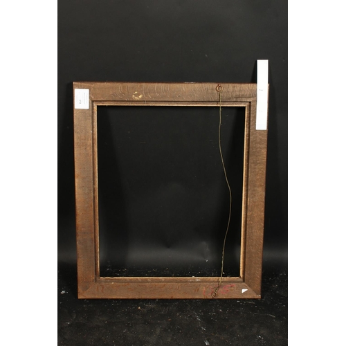 1053 - A burr wood veneer and oak frame, rebate size 20  x 24 , 51cm x 61cm.