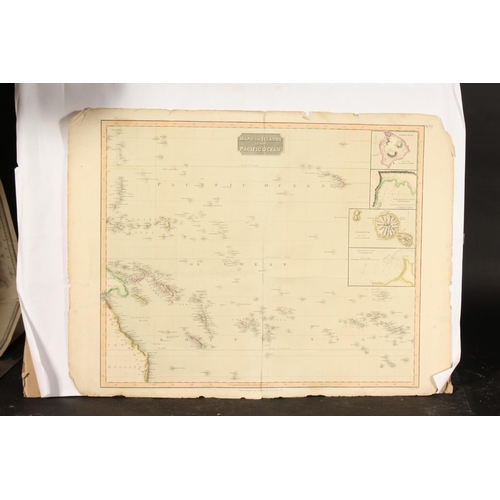 1154 - A small collection of maps of islands including Dominica and Martinique and in the Pacific Ocean, va... 