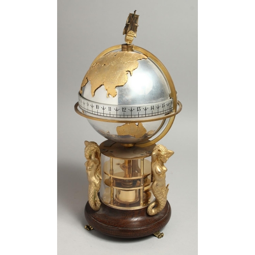 1289 - A GOOD ST JAMES HOUSE COMMEMORATIVE  ANNULAR CLOCK, Circa. 1984, No. 181/1500. The globe revolves, w... 