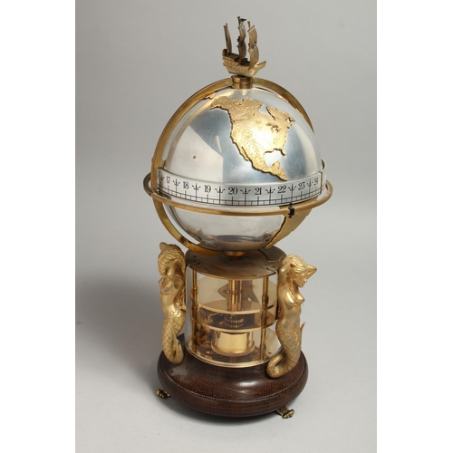 1289 - A GOOD ST JAMES HOUSE COMMEMORATIVE  ANNULAR CLOCK, Circa. 1984, No. 181/1500. The globe revolves, w... 