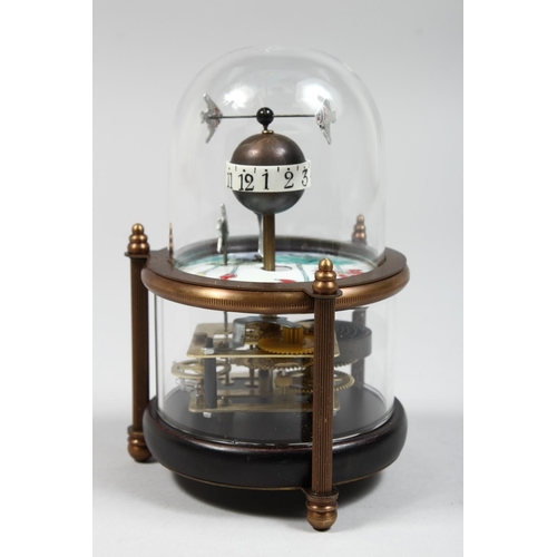 1294 - A NOVELTY AQUARIUM TABLE TOP CLOCK 6ins high.