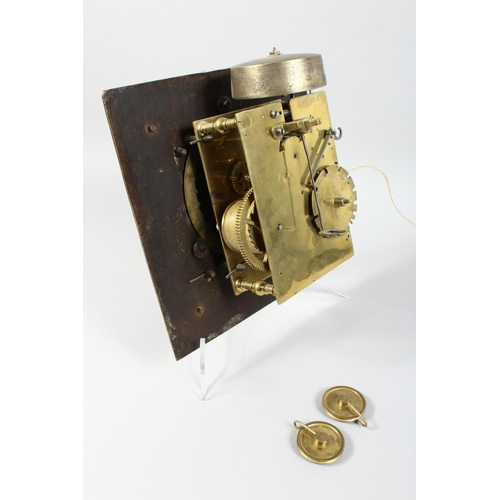 1300 - JOSEPH KNIBB, A 17TH CENTURY EIGHT DAY LONGCASE CLOCK MOVEMENT, striking on a 