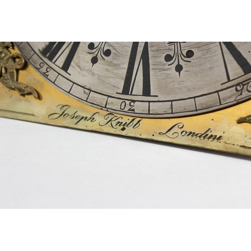 1300 - JOSEPH KNIBB, A 17TH CENTURY EIGHT DAY LONGCASE CLOCK MOVEMENT, striking on a 