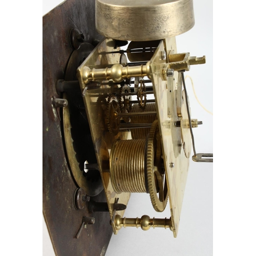 1300 - JOSEPH KNIBB, A 17TH CENTURY EIGHT DAY LONGCASE CLOCK MOVEMENT, striking on a 