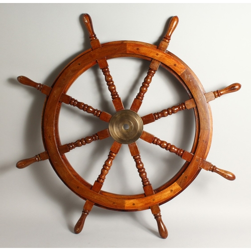 1344 - A SHIP'S WHEEL.