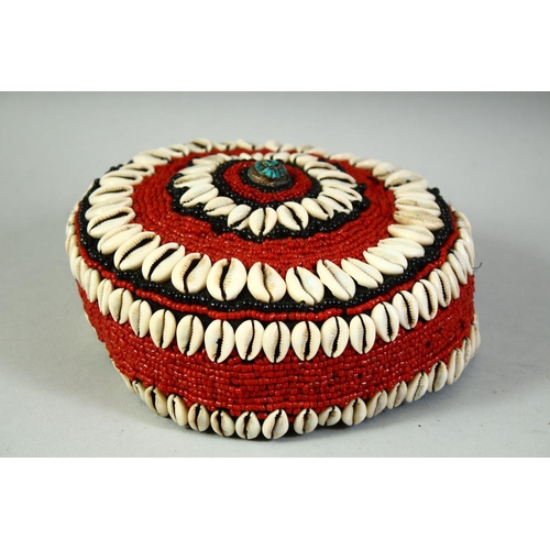 30 - FOUR VARIOUS UZBEK AND TURKAMAN EMBROIDERED HATS.