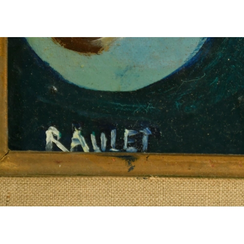 1062 - Raulet, A 20th Century French School coastal still life, oil on canvas, signed, 7.5