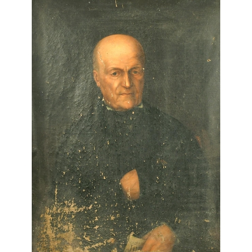 1068 - 19th Century French School, a portrait of a gentleman, oil on canvas, 32