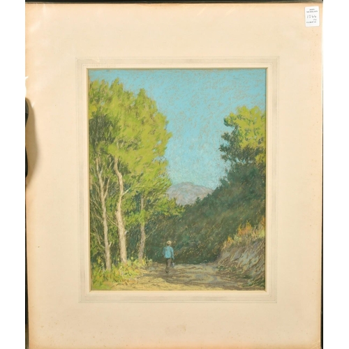 1344 - Charles James Kelsey (1870-1960) British, A collection of four pastels Continental views, signed, th... 