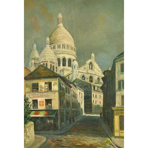 2026 - Georges Michel, a Montmartre Street scene, oil on canvas, signed, 21.5