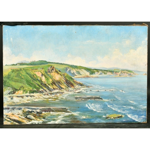 2121 - Jiva, a coastal view, oil on canvas, signed, 19.75