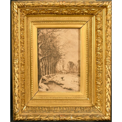 2125 - A pair of Fred Slocombe, engravings in fine gilt composition frames, each 9