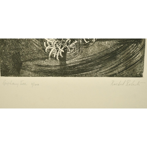 2160 - Rachel Roberts (20th Century) British. 'Epiphany Tree', etching, signed, inscribed, and numbered 2/1... 