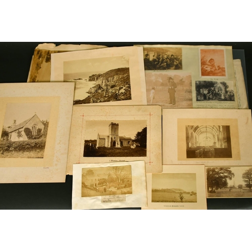 2162 - A collection of early photographs of British scenes and subjects, unframed (q).