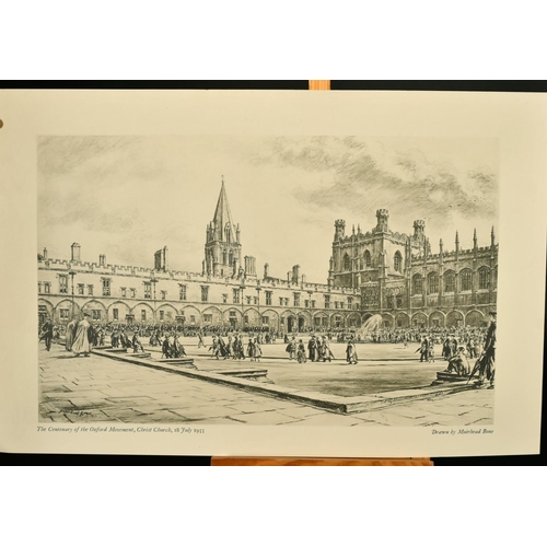 2167 - A collection of prints of mostly Oxford subjects, after Muirhead Bone, Henry Rushbury etc, (19).