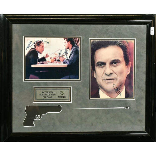 2192 - Goodfellas, signed photographs, DeNiro, Liotta and Pesci, two 8