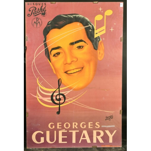 2195 - A French vintage poster advertising the French singer Georges Guetary, 47