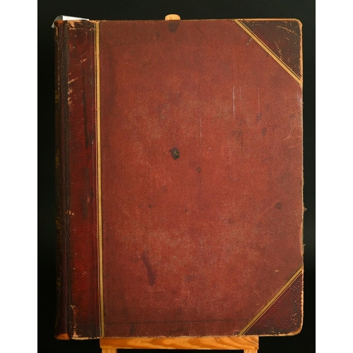 2217 - SCRAP ALBUM, large folio, with engravings after J. M. W. Turner, plus topographical, portrait & humo... 