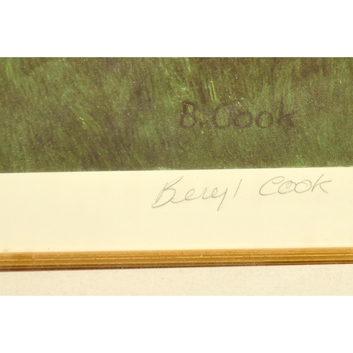 2218 - Beryl Cook (1926-2008), 'Birthday Cake', print on colour, signed and numbered 104/650, 21.5