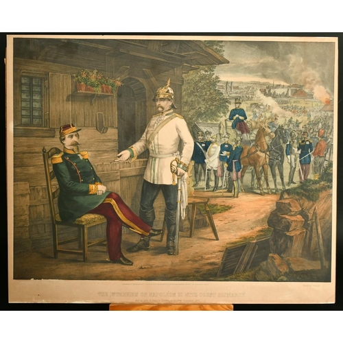 2219 - After F. Hartwich (19th Century) An interview of Napoleon III with Count Bismarck after the Battle o... 