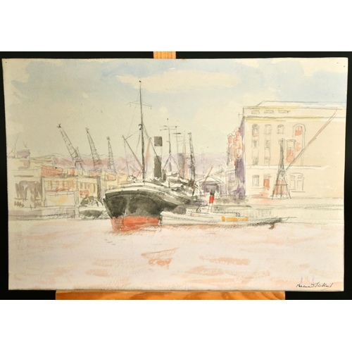 2229 - Bernard Sickert (1862-1932) A collection of five watercolour sketches of scenes from Bristol, all ar... 