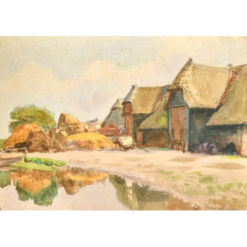 2231 - Bernard Sickert (1862-1932) a collection of six watercolour sketches of country scenes, four of the ... 