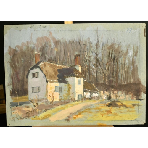 2231 - Bernard Sickert (1862-1932) a collection of six watercolour sketches of country scenes, four of the ... 