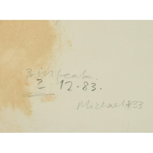 2236 - Bill Peak, 'Michael # 33' study of a male nude, pencil and watercolour, signed and dated 2.12.83, 18... 