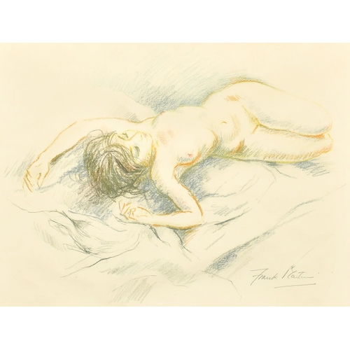 2300 - Frank Martin (1921-2005) A reclining nude, pastel, signed in pencil, 13.75