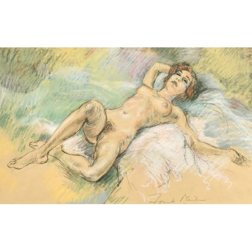 2301 - Frank Martin (1921-2005) A reclining nude, pastel, signed, 13