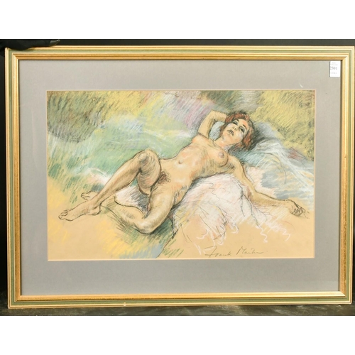 2301 - Frank Martin (1921-2005) A reclining nude, pastel, signed, 13