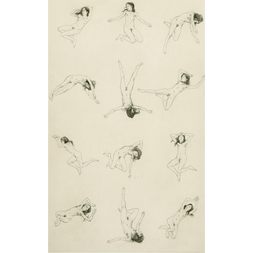 2302 - Frank Martin (1921-2005) 'Nude Pattern', etching, artists proof 1st state, inscribed and signed in p... 