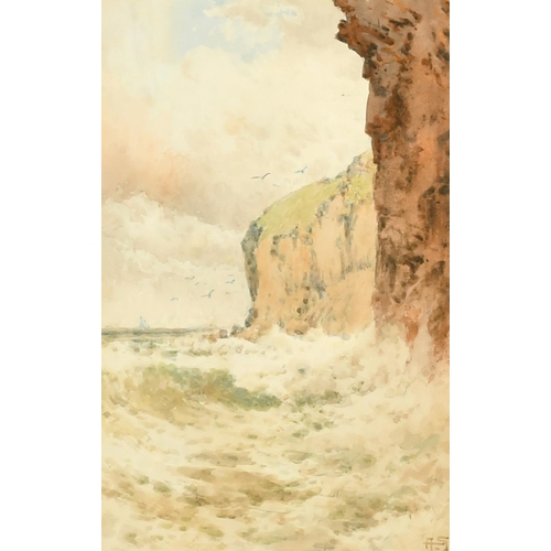 2303 - Arthur Suker (1857-1902) British. A Coastal Landscape, watercolour, signed with monogram, 9.5