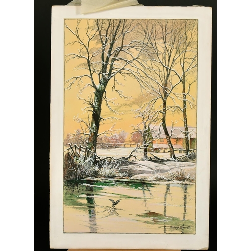 2323 - Sidney Barrett (20th Century), a collection of 5 unframed watercolours, each around 12