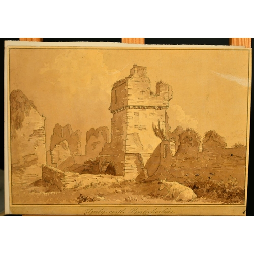 2327 - A collection of 19th Century landscape sketches, (unframed), (q).