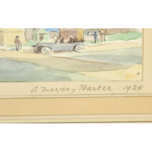 2345 - A. Margery Barker, 'The fair, Easter Monday, Blackheath, watercolour, inscribed, signed and dated 19... 