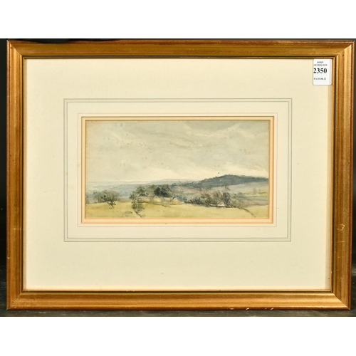 2350 - Circle of Muirhead Bone, A downland landscape, watercolour, 4.5