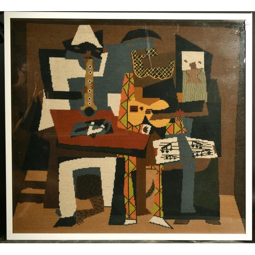 2375 - After Picasso, The three musicians, tapestry, 26.75