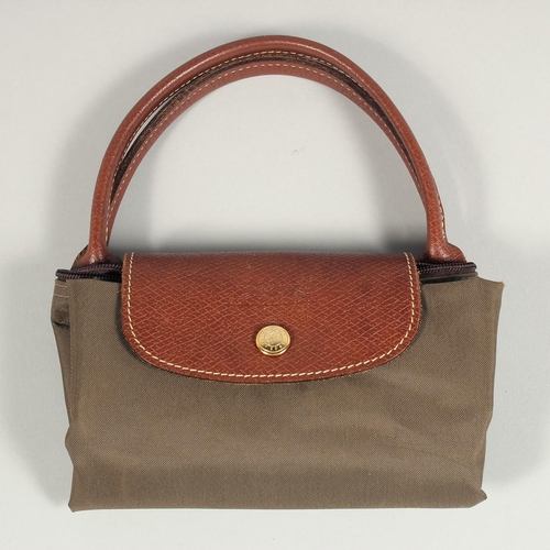 1541 - A LONGCHAMP BAG 7ins x 3.5ins with two handles.