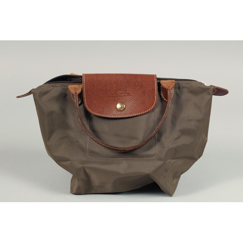 1541 - A LONGCHAMP BAG 7ins x 3.5ins with two handles.