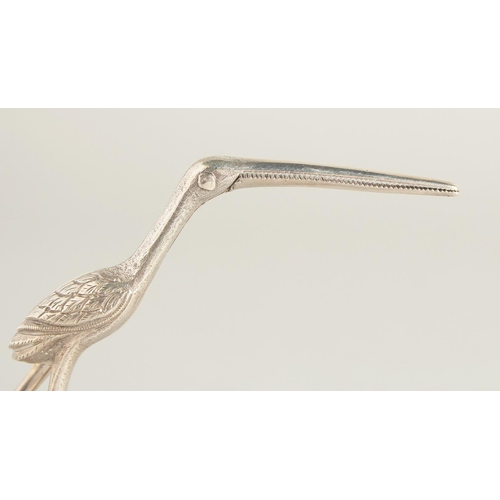 1914 - AN UNUSUAL PAIR OF GEORGE III STORK TWEEZERS OR SCISSORS. London 1790