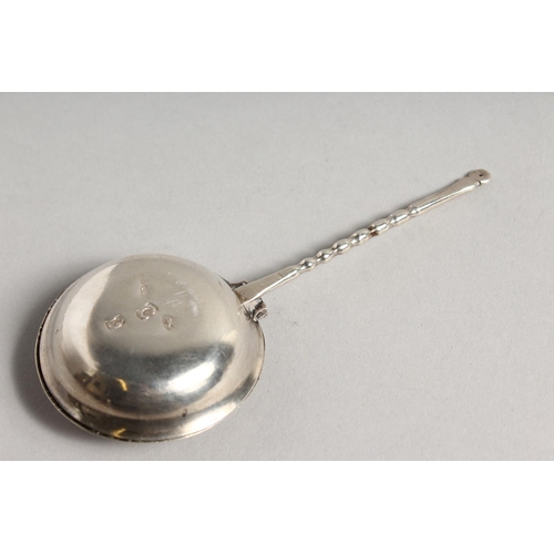 1917 - A MINIATURE DUTCH SILVER WARNING PAN.